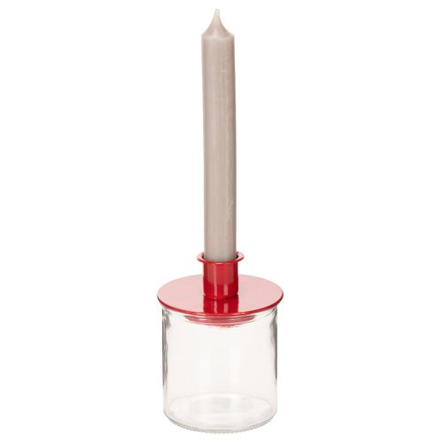 Rund glaslykta, klarglas, 8 cm, 3 stycken | Floristik24.se