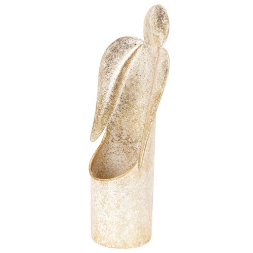 Ljusstake ängelfigur guld