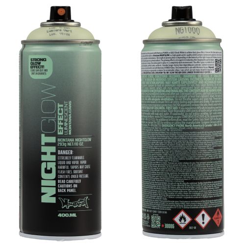 Floristik24 Fluorescerande färgsprayburk Nightglow Green 400ml