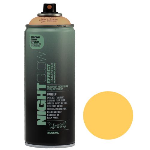 Artikel Fluorescerande färgsprayburk Nightglow Orange Neon 400ml
