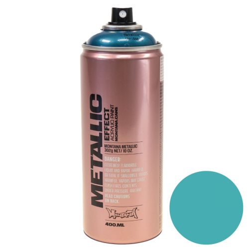 Floristik24 Färgsprayeffekt spray metallic färg blå Caribbean 400ml