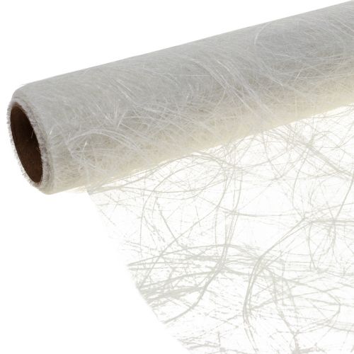 Artikel Deco fleece Sizoweb bordslöpare vit 30cm 5m