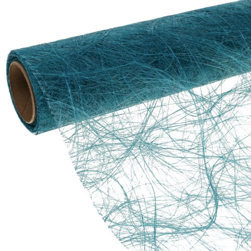 Floristik24 Deco fleece Sizoweb bordslöpare bensinblå 30cm 5m