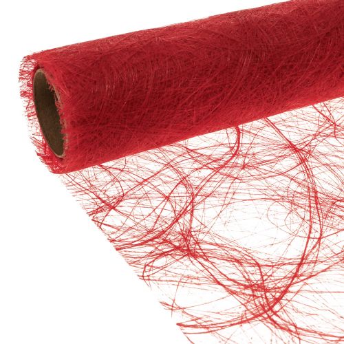 Deco fleece Sizoweb bordslöpare röd 30cm 5m