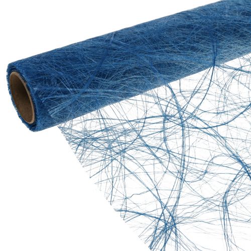 Floristik24 Deco fleece Sizoweb bordslöpare blå 30cm 5m