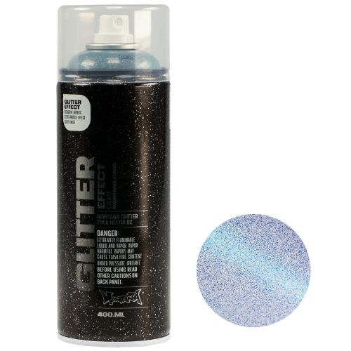 Glitter Spray Montana Effekt Sprayfärg Blå Cosmos 400ml