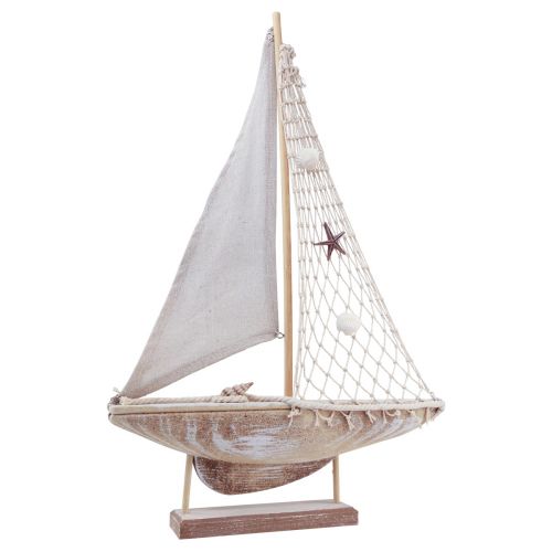 Floristik24 Segelfartygsdekoration segelbåt maritim dekoration 31,5×5,5×48cm