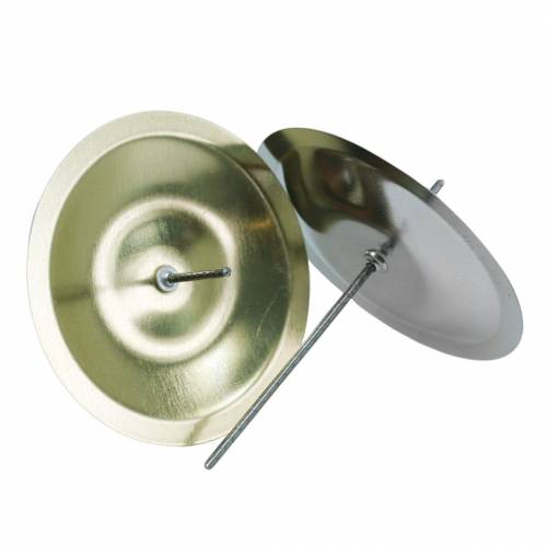 Floristik24 Ljusstake med taggguld Ø5cm 36 st