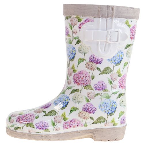 Gummistövlar blomkruka plantera keramiskt utseende H17,5cm