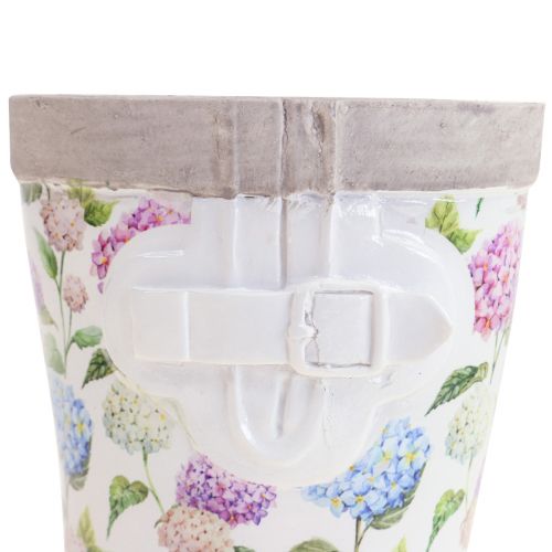 Gummistövlar blomkruka plantera keramiskt utseende H17,5cm