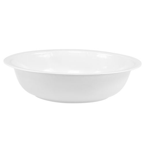 Artikel Metall skål skål vit emalj utseende Ø29cm H7,5cm