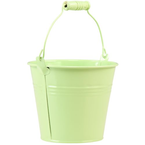 Artikel Hink med handtag plantering pastell metall Ø10cm H8cm 10 st