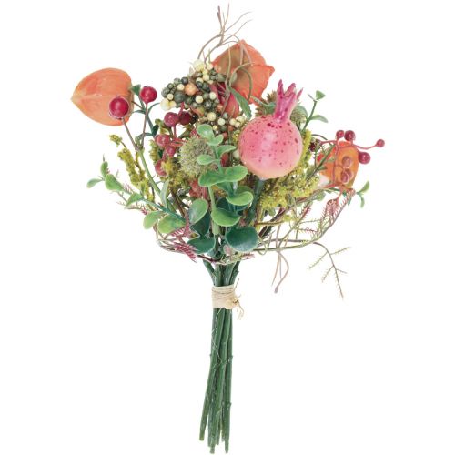 Floristik24 Konstgjord blombukett physalis globe tistel granatäpple dekoration 21cm