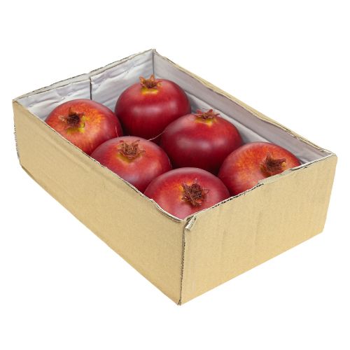 Floristik24 Granatäpple deco frukt deco food dummies röd 8cm 6st