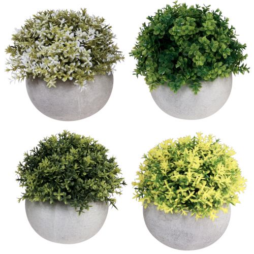 Floristik24 Konstgjorda växter Konstgjord buxbom 12,5cm×Ø12cm 4st