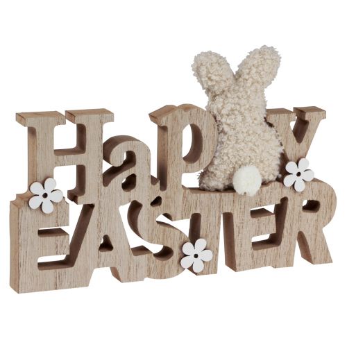 Floristik24 Påskdekoration &quot;Happy Easter&quot; påskdekoration i trä för hylla 24cm