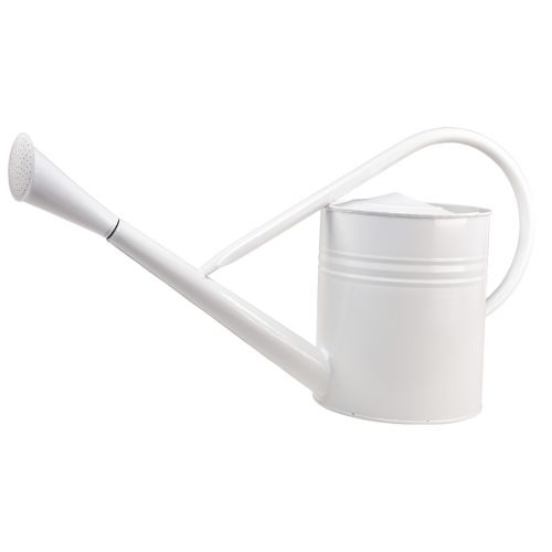 Floristik24 Dekorativ vattenkanna metall dekorativ burk vit 67cm 1 st