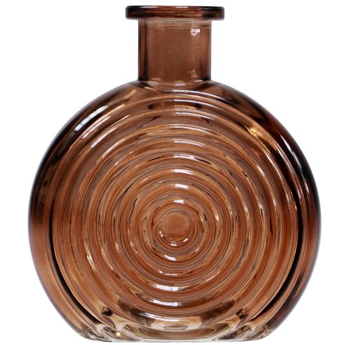 Artikel Glasvaser retro minivaser glas brun beige H13,5cm 2st