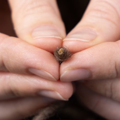 Artikel Veketråd, ullsnöre, brunt, 55m dekorativt snöre för blomsterhandel och hantverk