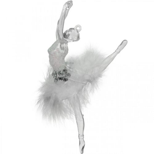 Floristik24 Träddekorationer, adventsdekorationer, ballerinahänge 12,5-14cm 3st