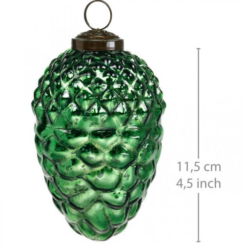 Floristik24 Adventdekoration, dekorativa kottar, höstfrukter äkta glas, antikt utseende Ø7cm H11,5cm 6st