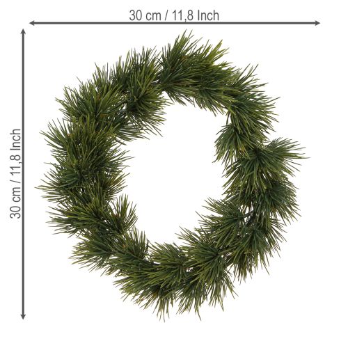 Floristik24 Adventskrans konstgjord tallkrans grangrön dekoration Ø30cm