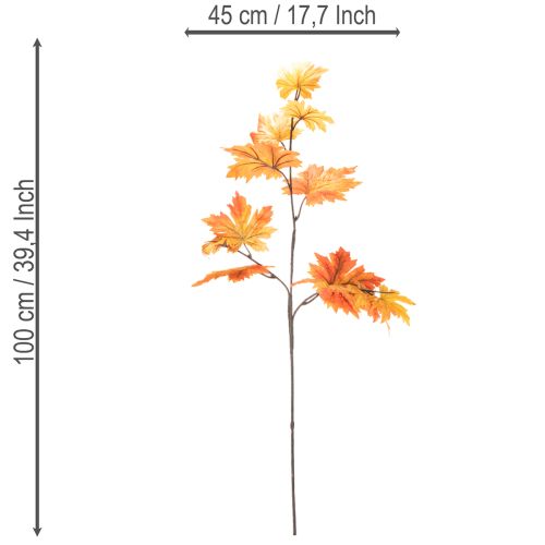 Artikel Konstgjord lönnkvist som höstdekoration 100 cm