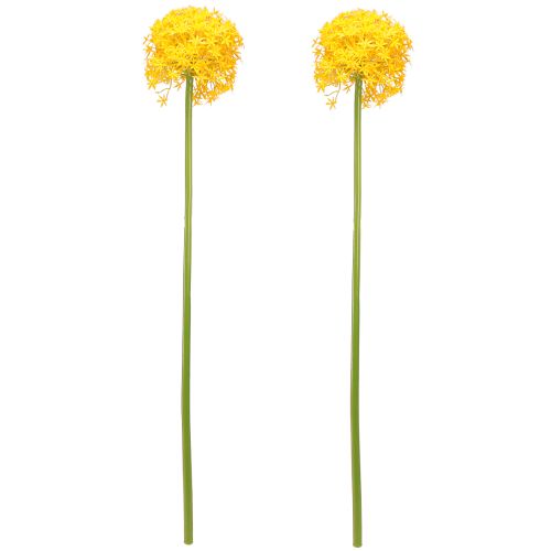 Artikel Allium Gul Blomma Konstgjord Lök 80cm Ø14,5cm 2st
