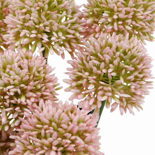 Floristik24 Konstgjord blomma allium rosa 38cm konstgjord prydnadslök silkesblomma i gäng 12st