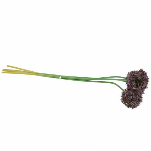 Floristik24 Prydnads Allium konstgjord lila Ø7cm H58cm 4st