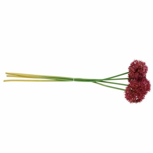 Floristik24 Prydnads Allium konstgjord Mauve Ø7cm H58cm 4st