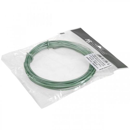 Floristik24 Aluminiumtråd Ø2mm Grön Matt 100g 12m