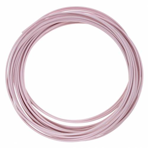 Floristik24 Aluminiumtråd Ø2mm pastellrosa 100g 12m
