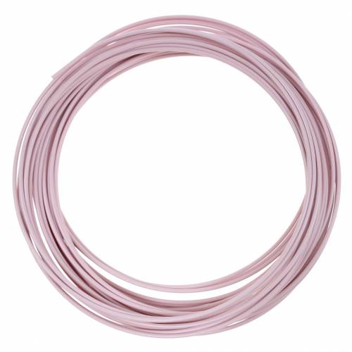 Floristik24 Aluminiumtråd Ø2mm pastellrosa 100g 12m