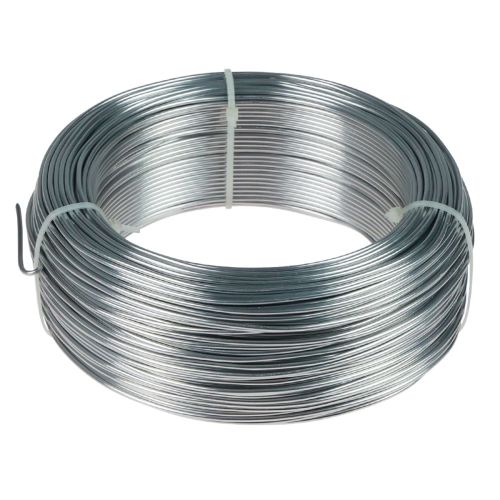 Floristik24 Aluminiumtråd aluminiumtråd 2mm smycketråd silver 118m 1kg