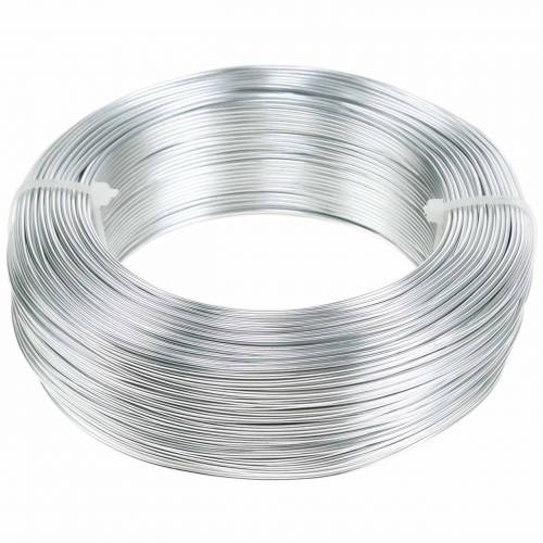 Floristik24 Aluminiumtråd Ø1,0mm silver 250g 120m