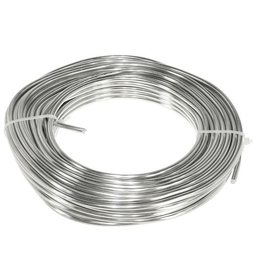 Aluminiumtråd silver glänsande hantverkstråd dekorativ tråd Ø5mm 1kg