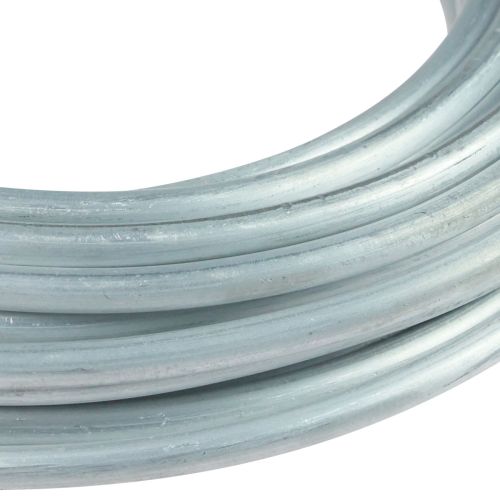 Artikel Aluminiumtråd aluminiumtråd 5mm smycketråd vit-silver matt 500g
