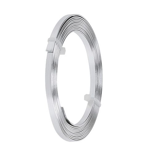 Artikel Plattråd aluminium i silver 5 mm x 1 mm 2,5 m
