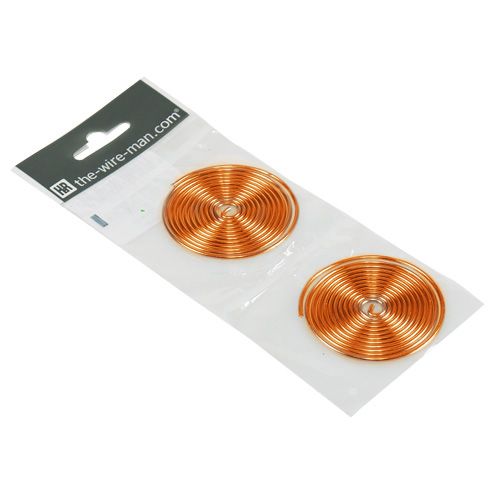 Floristik24 Aluminiumtrådsmask Metallmask Orange 2mm 120cm 2st
