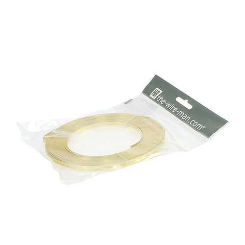 Artikel Aluminium platt tråd guld 5mm 10m