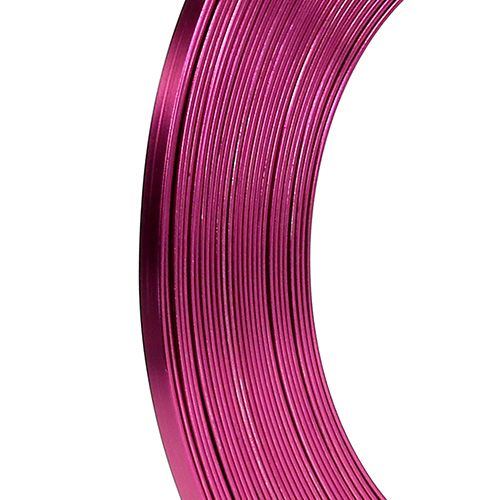 Floristik24 Aluminium platt tråd rosa 5mm 10m