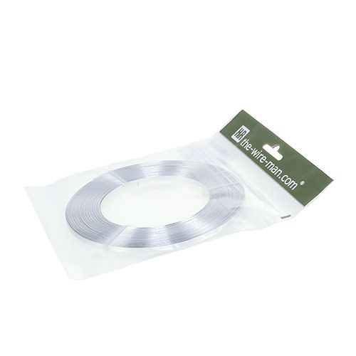 Artikel Aluminium Platt Tråd Silver 5mm x1mm 10m
