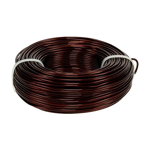 Floristik24 Aluminiumtråd Ø2mm 500g 60m brun