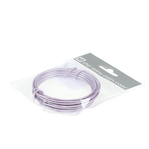 Artikel Aluminiumtråd 2mm ljuslila 3m