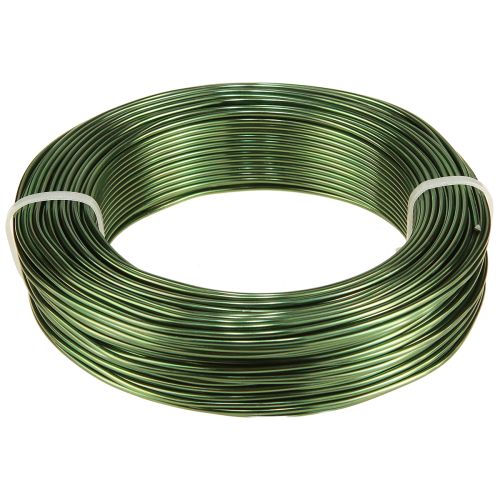 Artikel Aluminiumtråd grön Ø2mm hantverkstråd mörkgrön 500g 60m