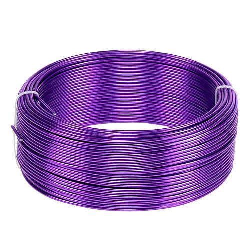 Aluminiumtråd lila Ø2mm 500g (60m) Aluminiumtråd lila Ø2mm 500g (60m)