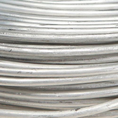 Artikel Aluminiumtråd i silvermetall hantverkstråd 2mm 500g