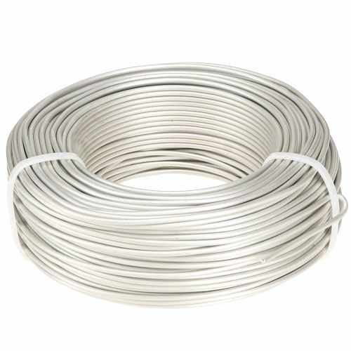 Aluminiumtråd Ø2mm bonsaitråd i krämfärg 500g 60m