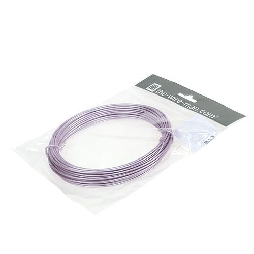 Floristik24 Aluminiumtråd pastelllila Ø2mm 12m